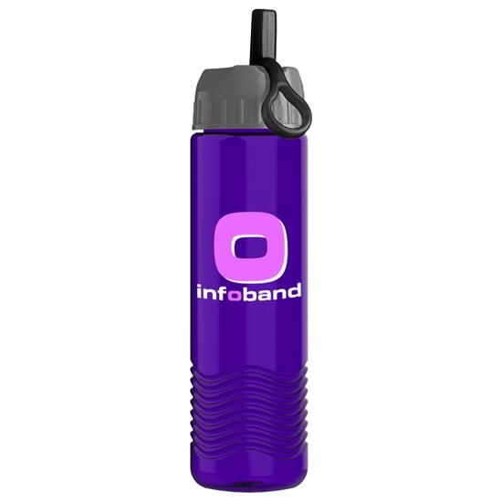TRB24A - The Wave - 24 oz. Tritan™ Bottle with Ring straw lid